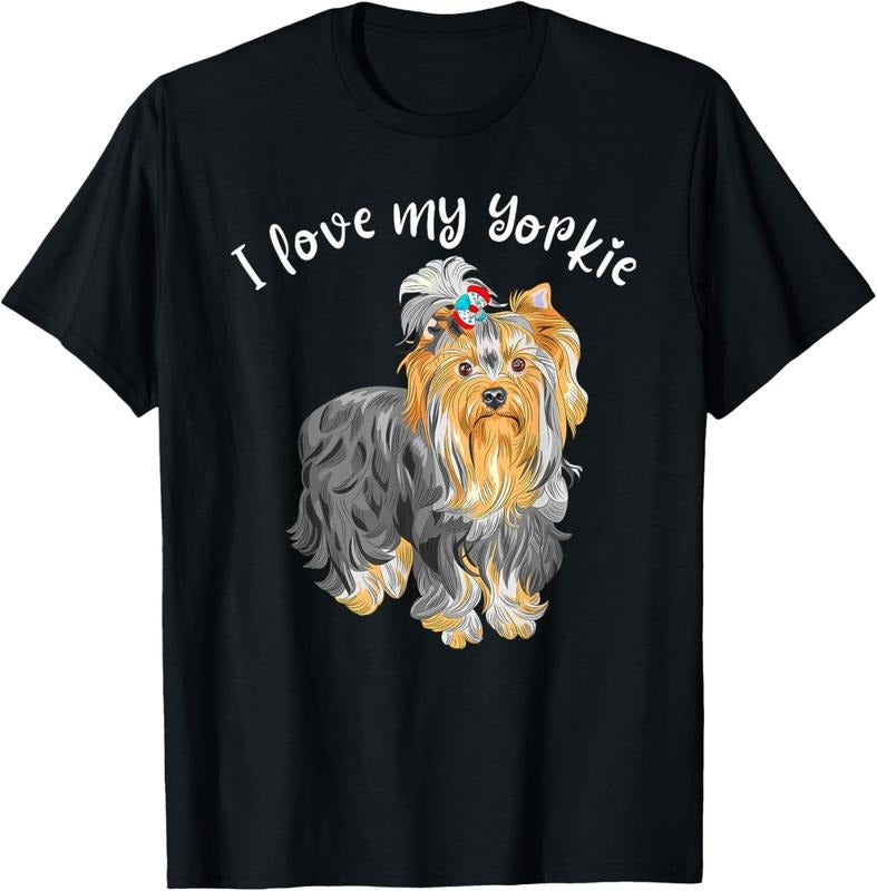 shirts I Love My Yorkie - Cute Yorkshire Terrier Lover Dog Owner T-Shirt Hoodie, Sweatshirt | HypeDripTees.com