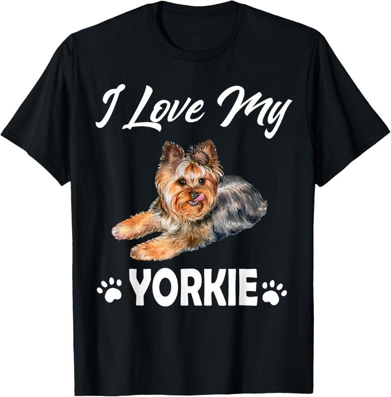 shirts I Love My Yorkie For Yorkie Lovers Cute dog T-Shirt Hoodie, Sweatshirt | HypeDripTees.com
