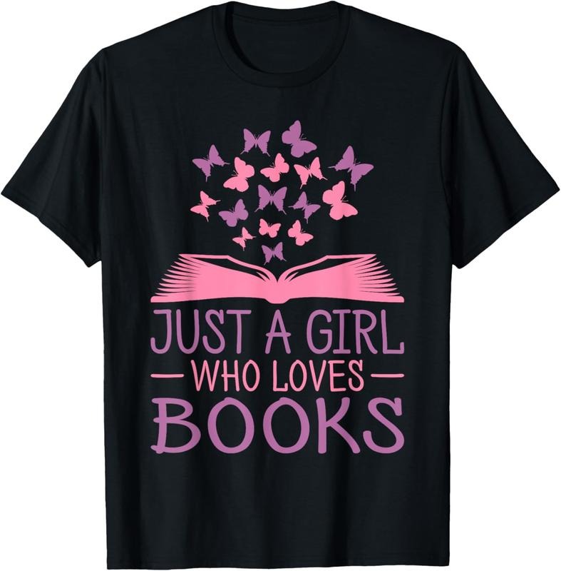 shirts Just A Girl Who Loves Books Lovers Women Book Worm Reading T-Shirt Hoodie, Sweatshirt | HypeDripTees.com