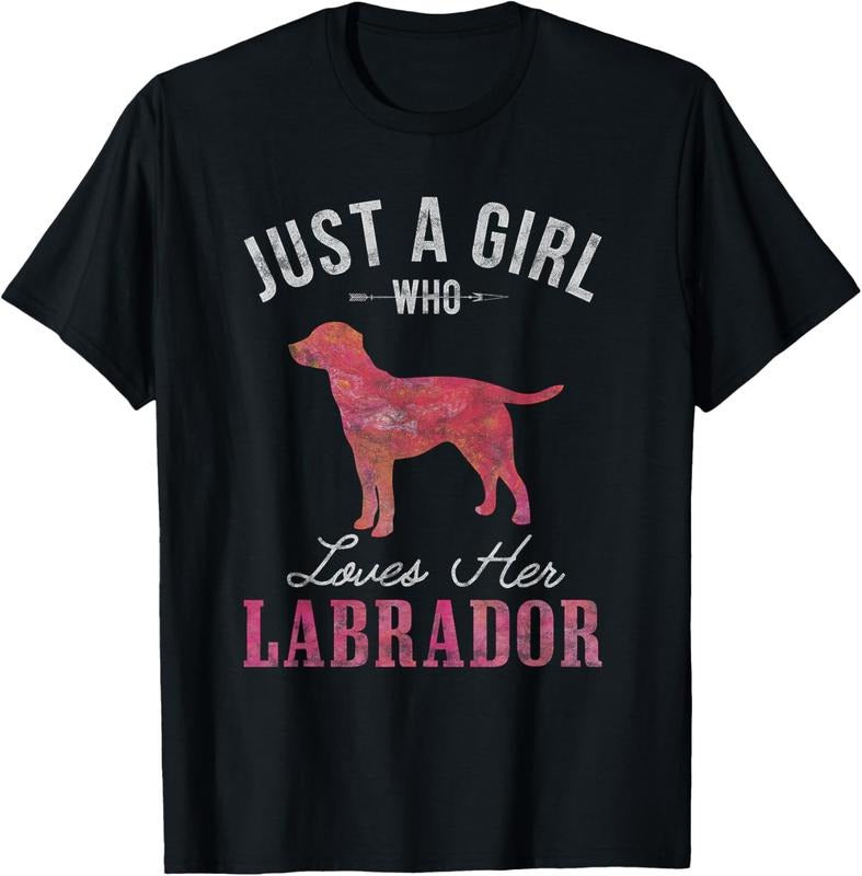 shirts Just A Girl Who Loves Her Labrador Dog Owner Gift T-Shirt Hoodie, Sweatshirt | HypeDripTees.com