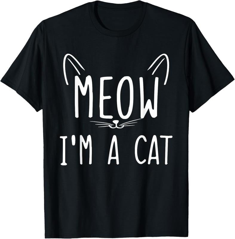 shirts Meow I'm A Cat Black T-Shirt Hoodie, Sweatshirt | HypeDripTees.com