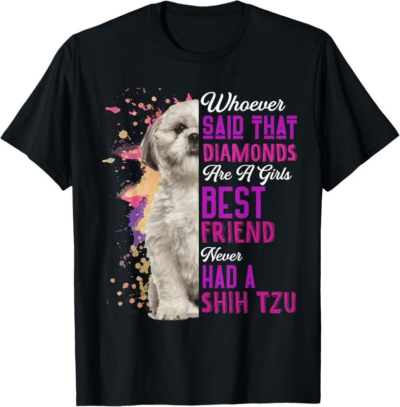 shirts Shih Tzu Are A Girls Best Friend Dog Womens Mom Woman T-Shirt Hoodie, Sweatshirt | HypeDripTees.com