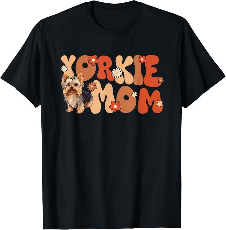 shirts Yorkshire Terrier Groovy World's Best Yorkie Mom T-Shirt Hoodie, Sweatshirt | HypeDripTees.com