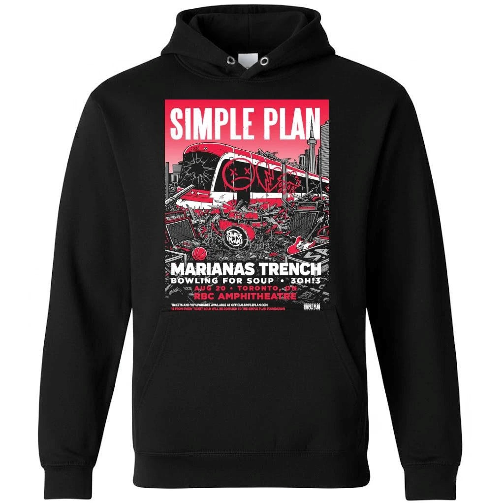Simple Plan The Bigger Than You Think Tour 2026 Event Poster At RBC Amphitheatre On August 20 2026 Toronto ON Shirt