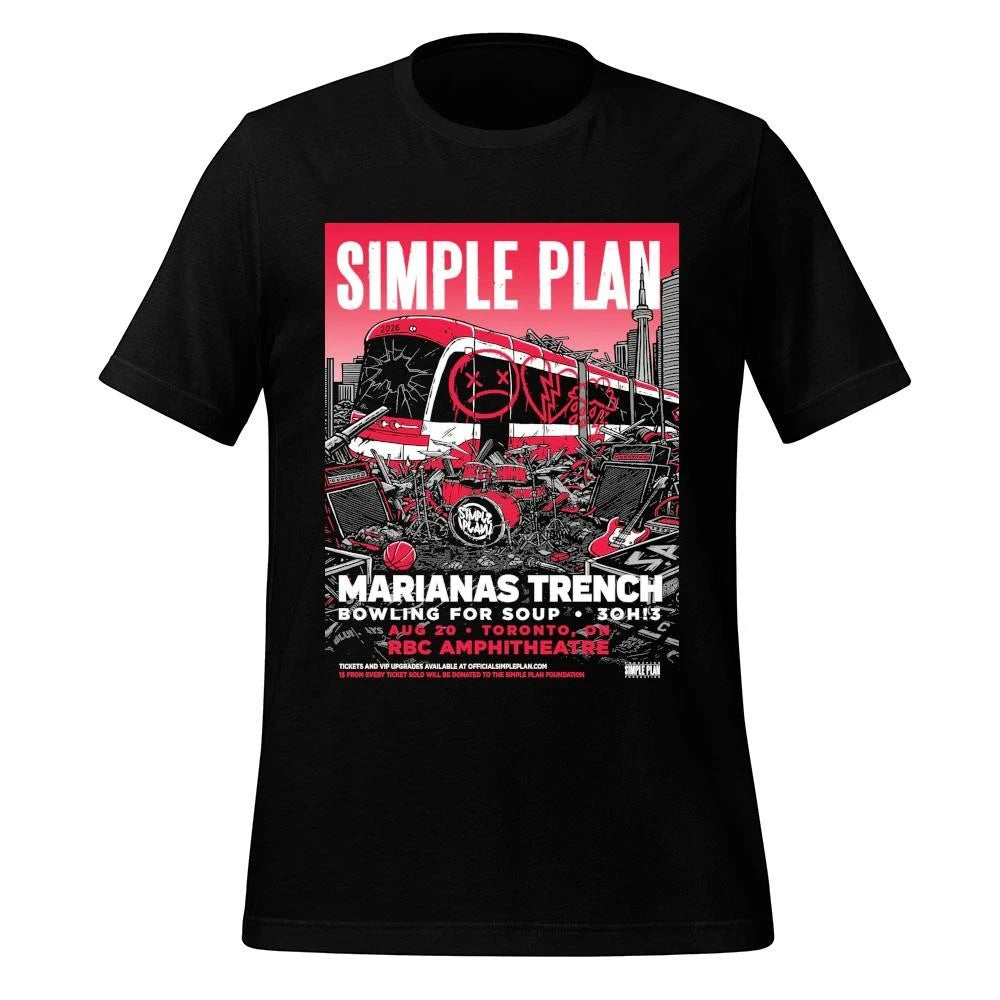 Simple Plan The Bigger Than You Think Tour 2026 Event Poster At RBC Amphitheatre On August 20 2026 Toronto ON Shirt