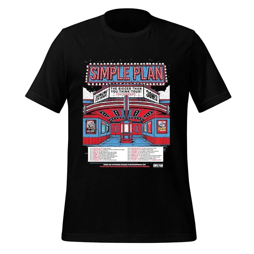 Simple Plan The Bigger Than You Think Tour The Sequel 2026 North America Schedule Dates Shirt