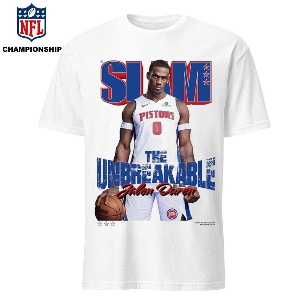 SLAM 260 Cover Tee Jalen Duren The Unbreakable NBA White Shirt