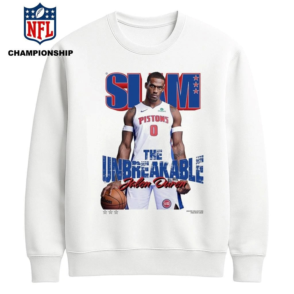 SLAM 260 Cover Tee Jalen Duren The Unbreakable NBA White Shirt