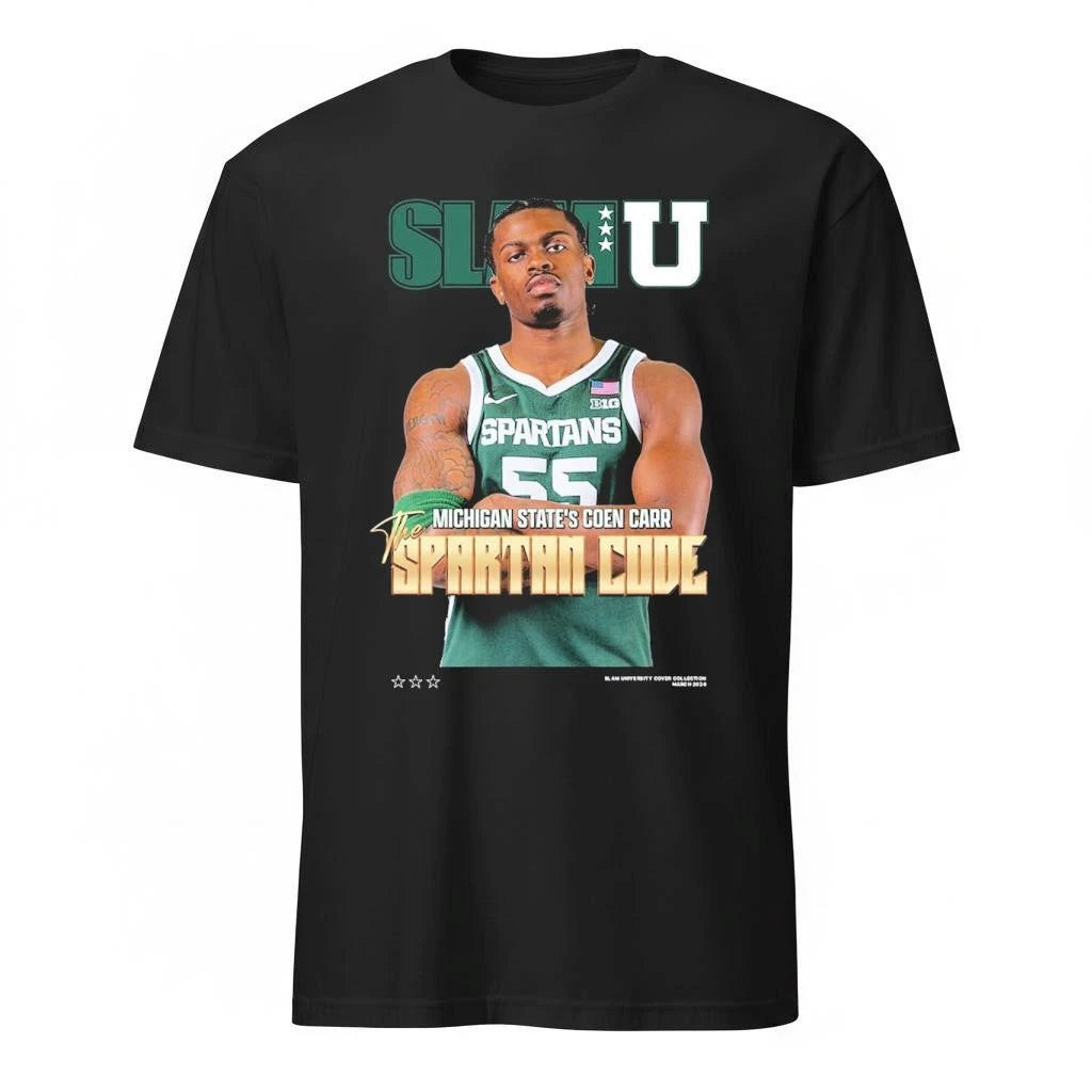 SLAMU Michigan State Spartans Coen Carr The Spartan Code Magazine Cover Shirt