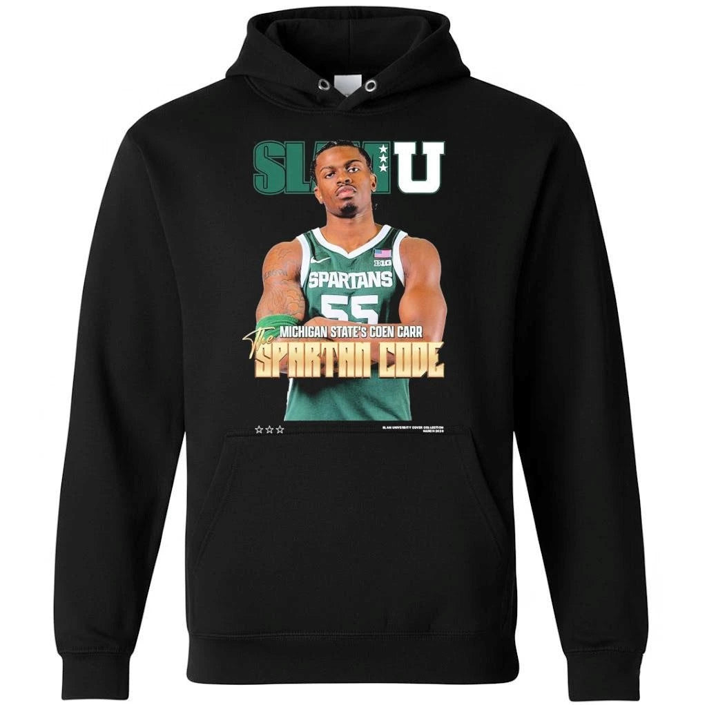 SLAMU Michigan State Spartans Coen Carr The Spartan Code Magazine Cover Shirt