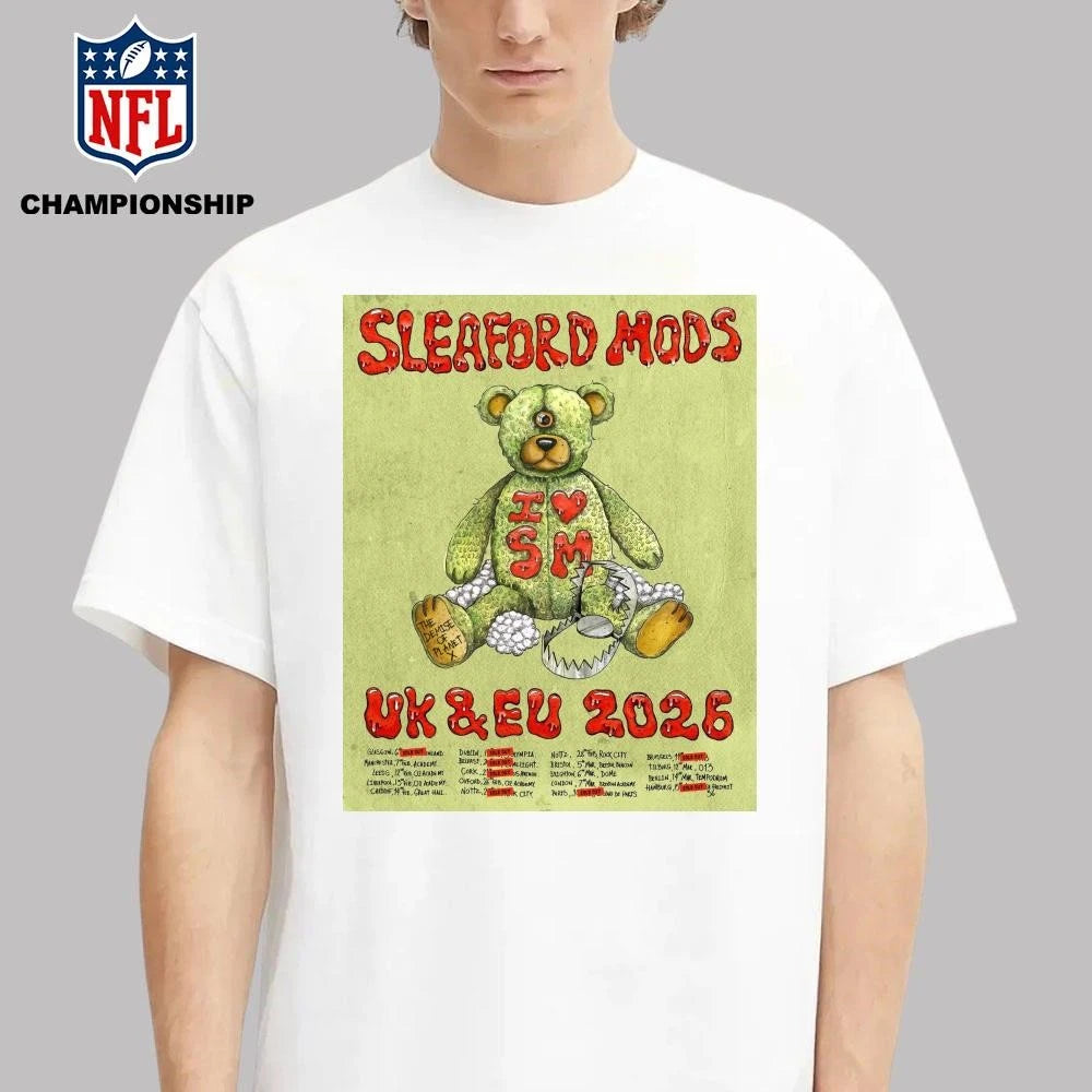 Sleaford Mods UK-EU 2026 Shows Poster Shirt