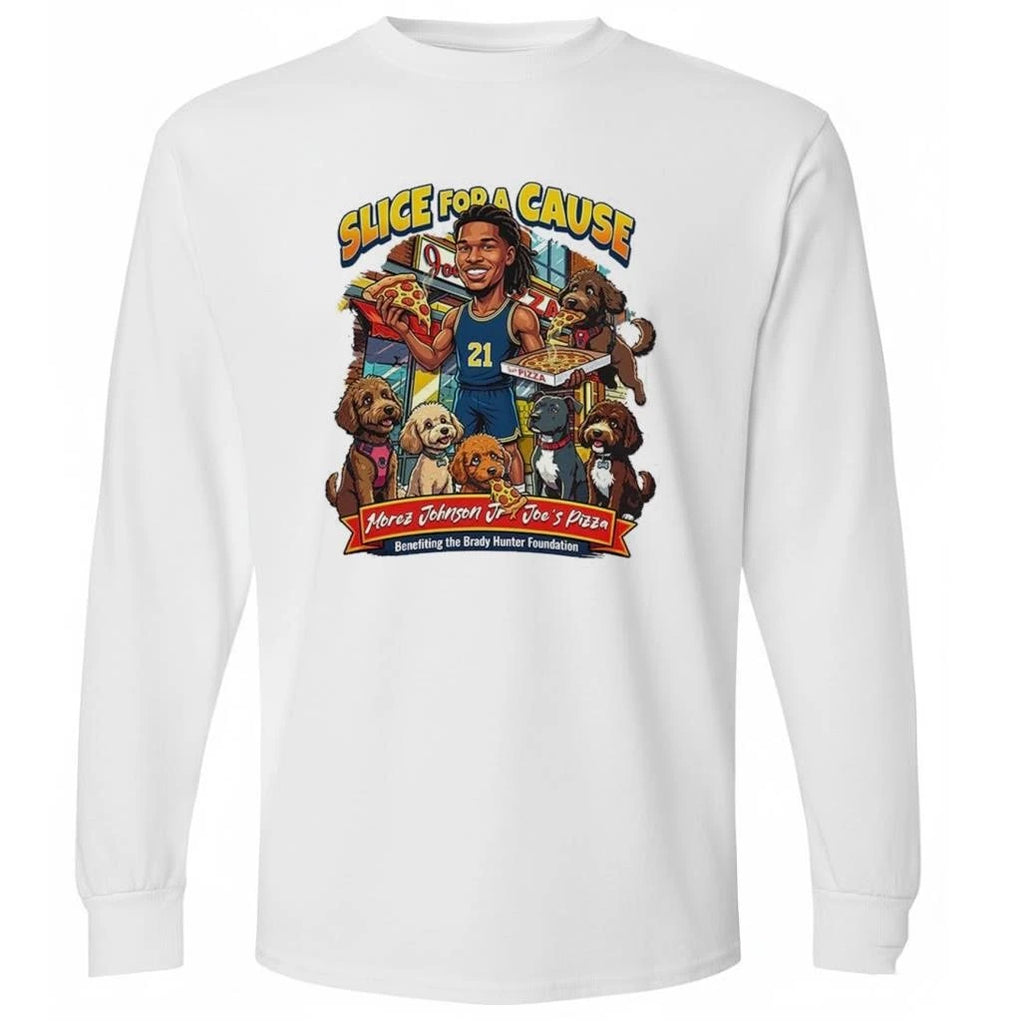 Slice For A Cause Morez Johnson Jr Joes Pizza Shirt