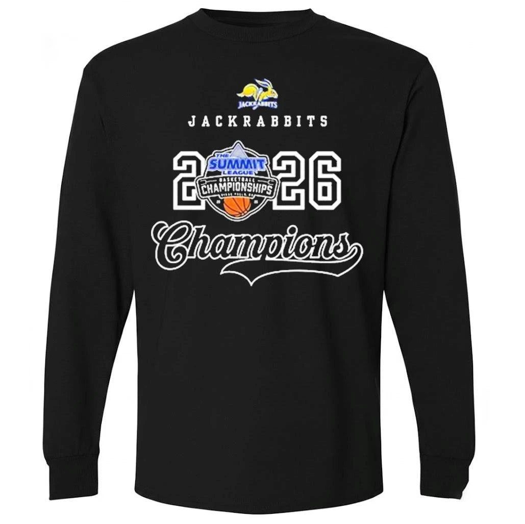 South Dakota State Jackrabbits Summit League Champions 2 Sides Shirt