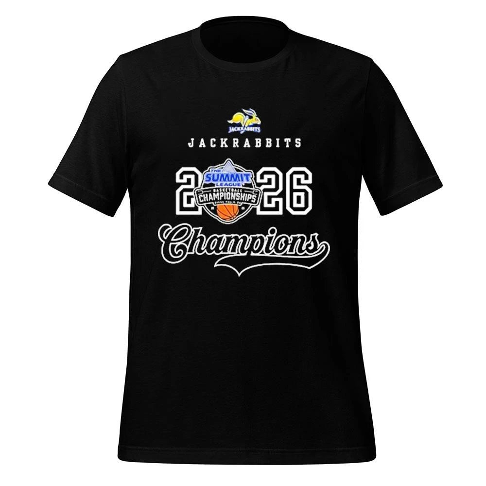South Dakota State Jackrabbits Summit League Champions 2 Sides Shirt