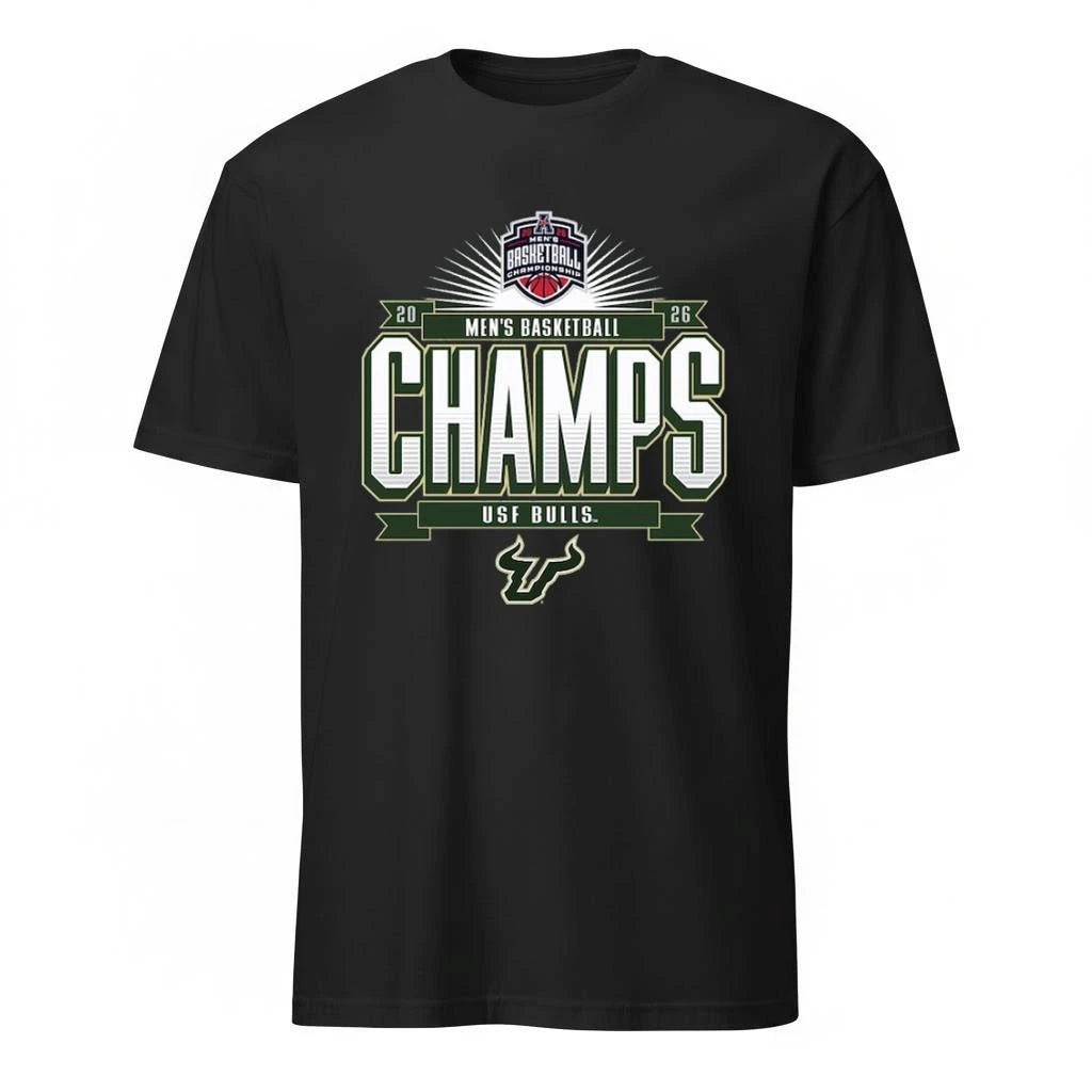 South Florida Bulls 84 Unisex 2026 American Conference Men’s Basketball Tournament Champions Shirt