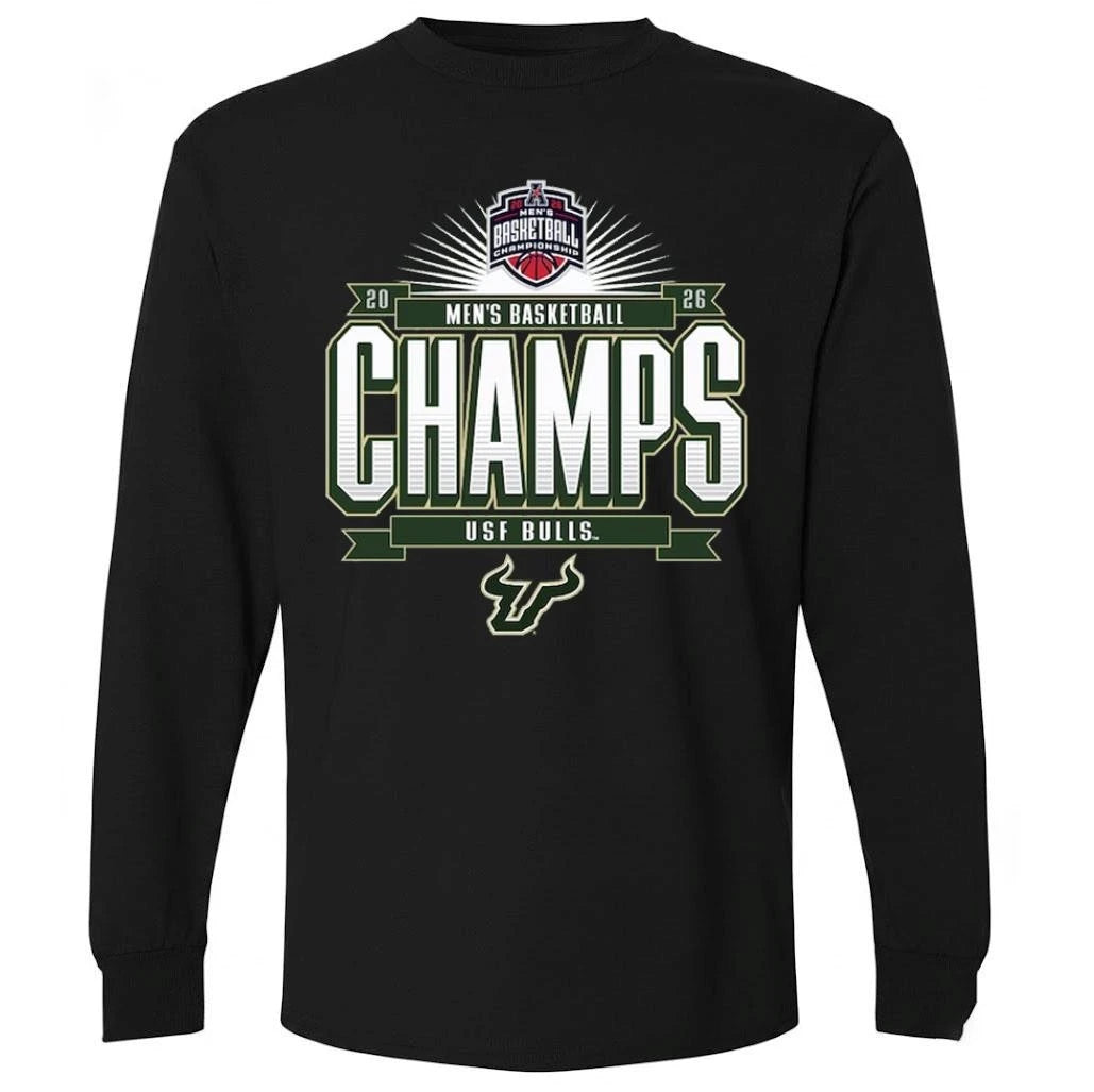 South Florida Bulls 84 Unisex 2026 American Conference Men’s Basketball Tournament Champions Shirt