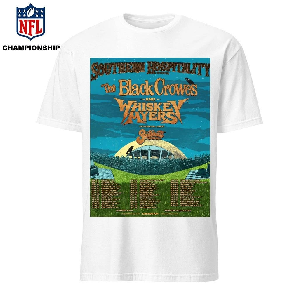 Southern Hospitality Tour The Black Crowes And Whiskey Myers 2026 Poster Shirt