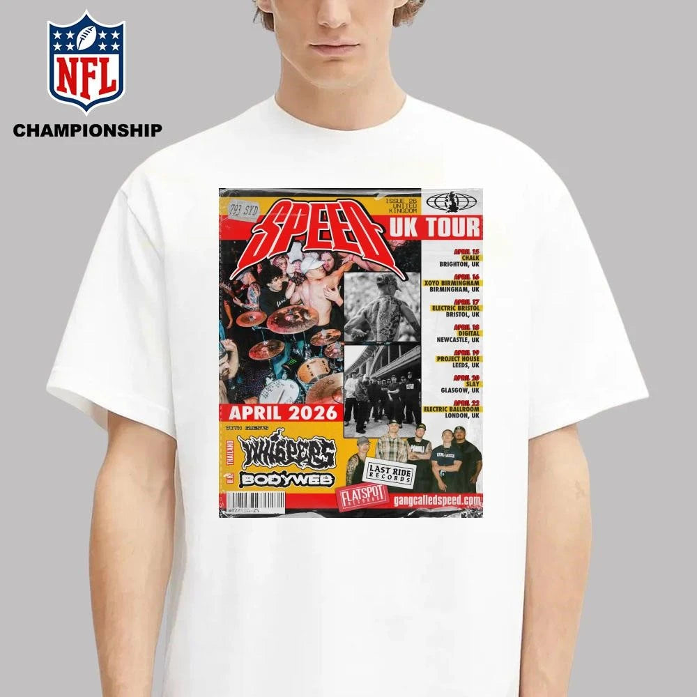 Speed UK Hard Core Tour April 2026 Flyer Poster Shirt