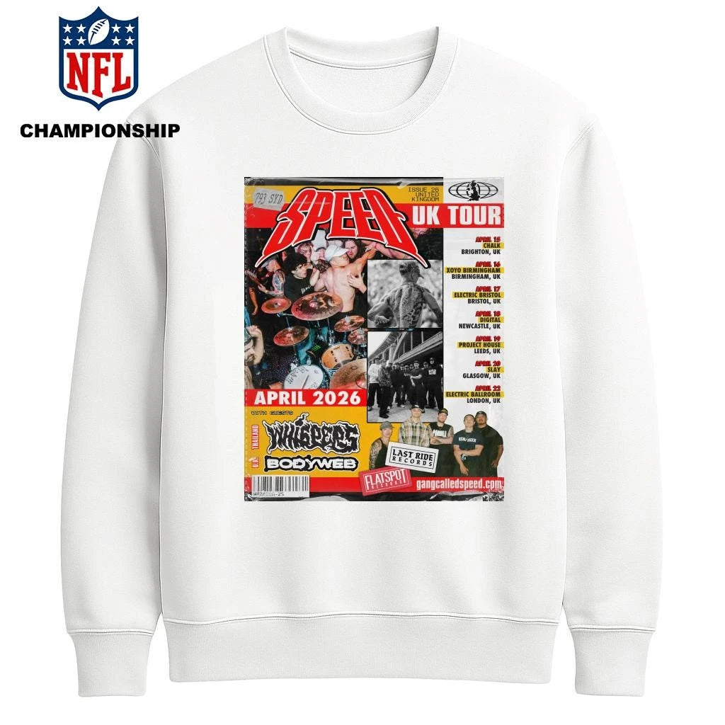 Speed UK Hard Core Tour April 2026 Flyer Poster Shirt
