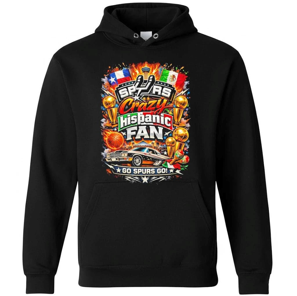 Spurs Crazy Hispanic Fan Go Spurs Go Shirt