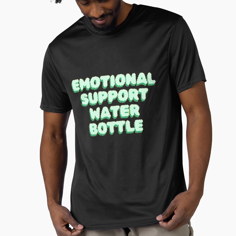 Funny Emotional Support Water Bottle Design for Hydration Enthusiasts by IntegriTee