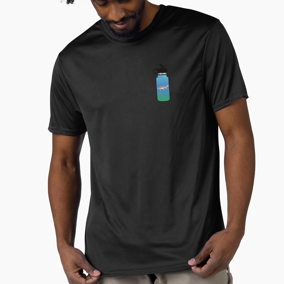 Emotional Support Water Bottle Blue-Green Ombré by ssmorrison21