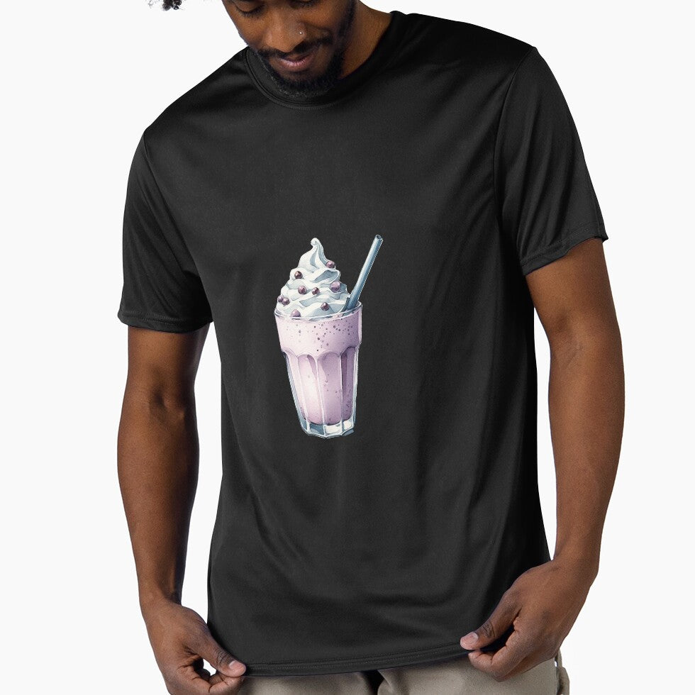 watercolor blueberry milkshake by WindInMay