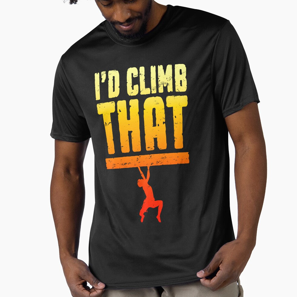 I'd Climb That Rock Climbing Bouldering Funny Climber Boy by GrandeDuc