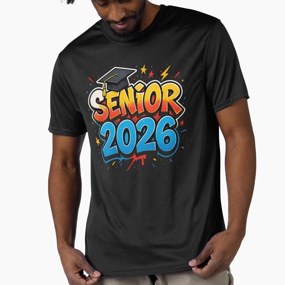Senior 2026 Graffiti Graduation Cap T-Shirt by Mewra