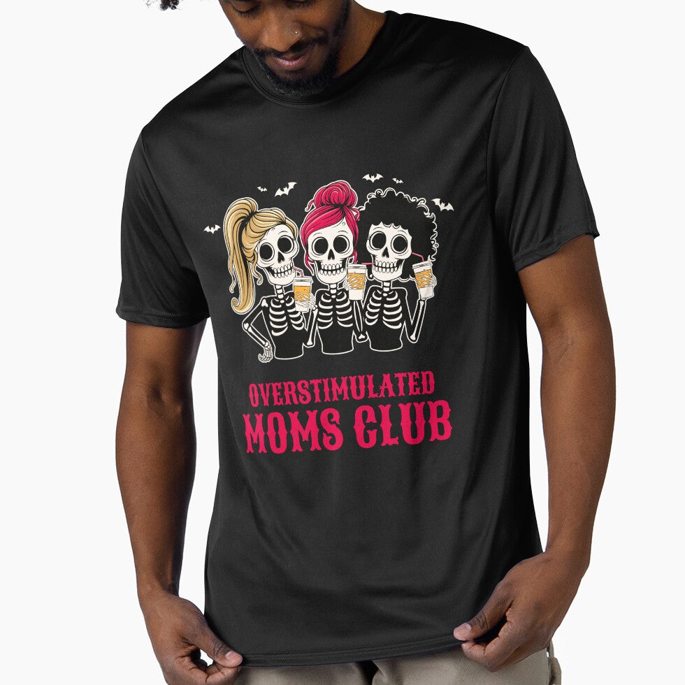 Funny Sarcasm Spooky Season Overstimulated Moms Club Tired Mom Coffee Lovers by Zayavca