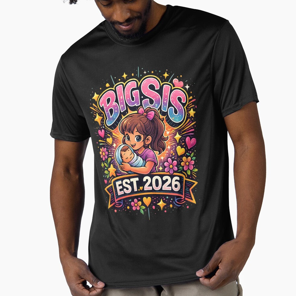 BIG SIS – EST. 2026. T-Shirt by NAJURE