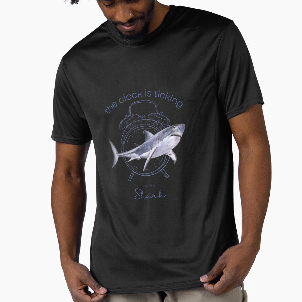 Protect The Shark Save the Shark The Clock is Ticking Active T-shirt by MagicWolfStar