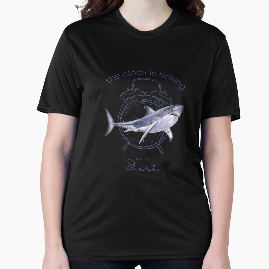 Protect The Shark Save the Shark The Clock is Ticking Active T-shirt by MagicWolfStar