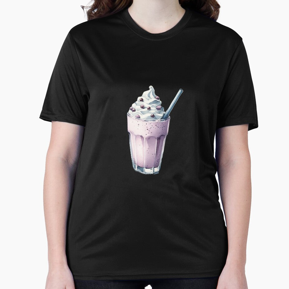 watercolor blueberry milkshake by WindInMay