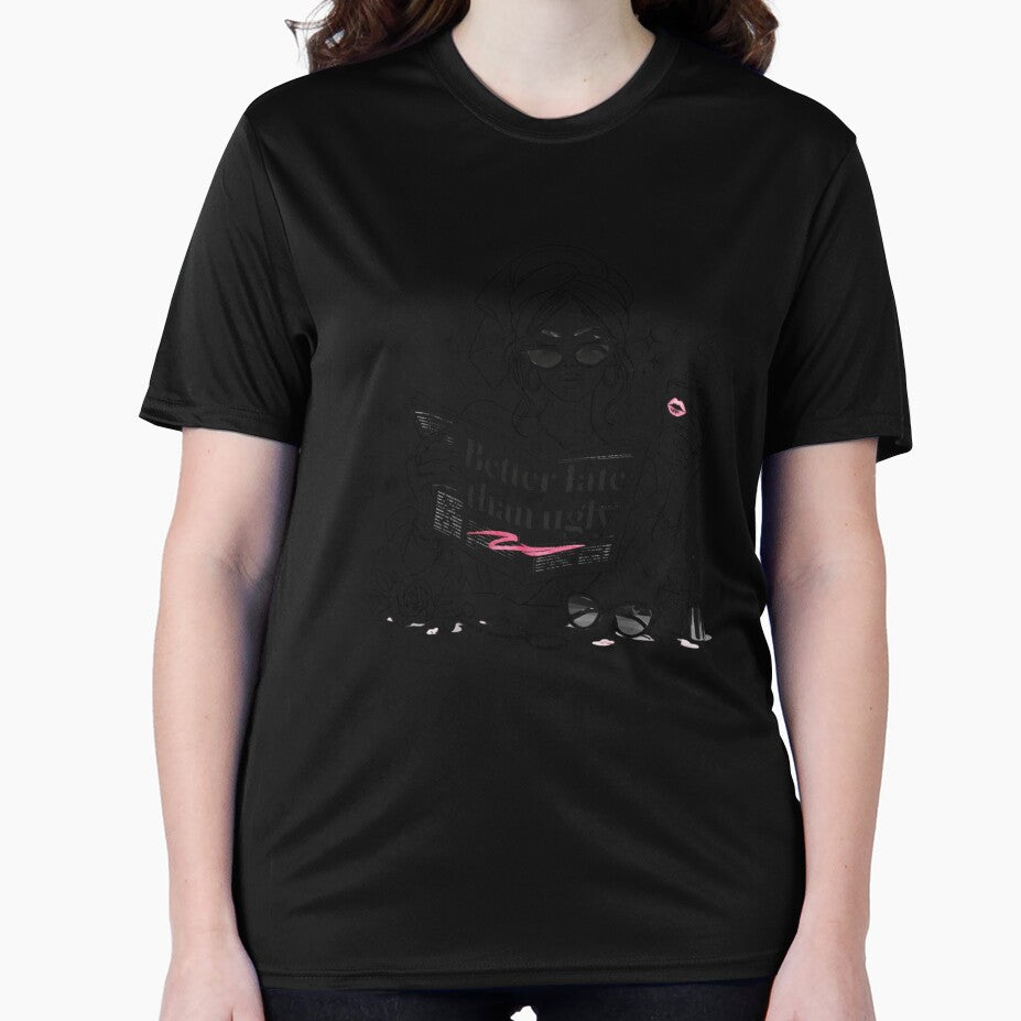 Better Late Than Ugly – Dark Glam Baddie Aesthetic Design by Aura.Creative