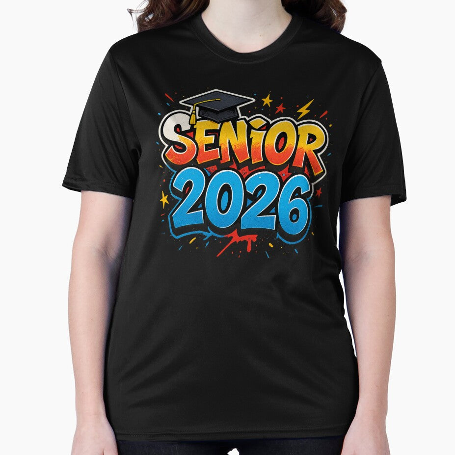 Senior 2026 Graffiti Graduation Cap T-Shirt by Mewra