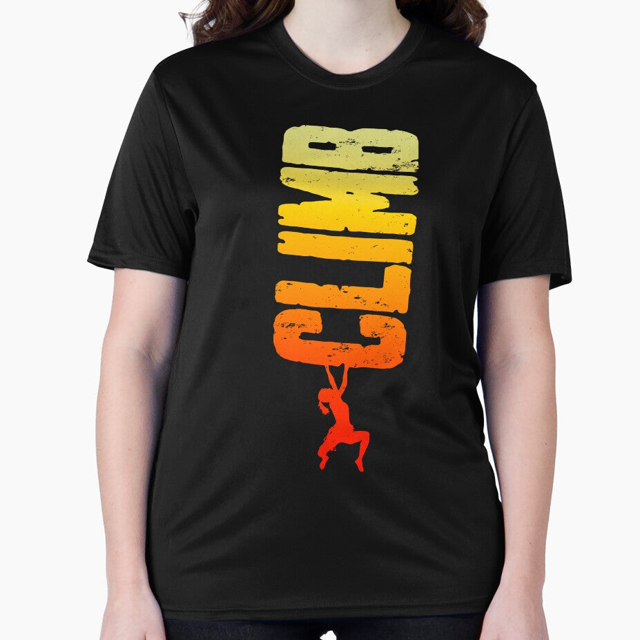 Climb Rock Climbing Bouldering Vintage Vertical Climber Girl by GrandeDuc