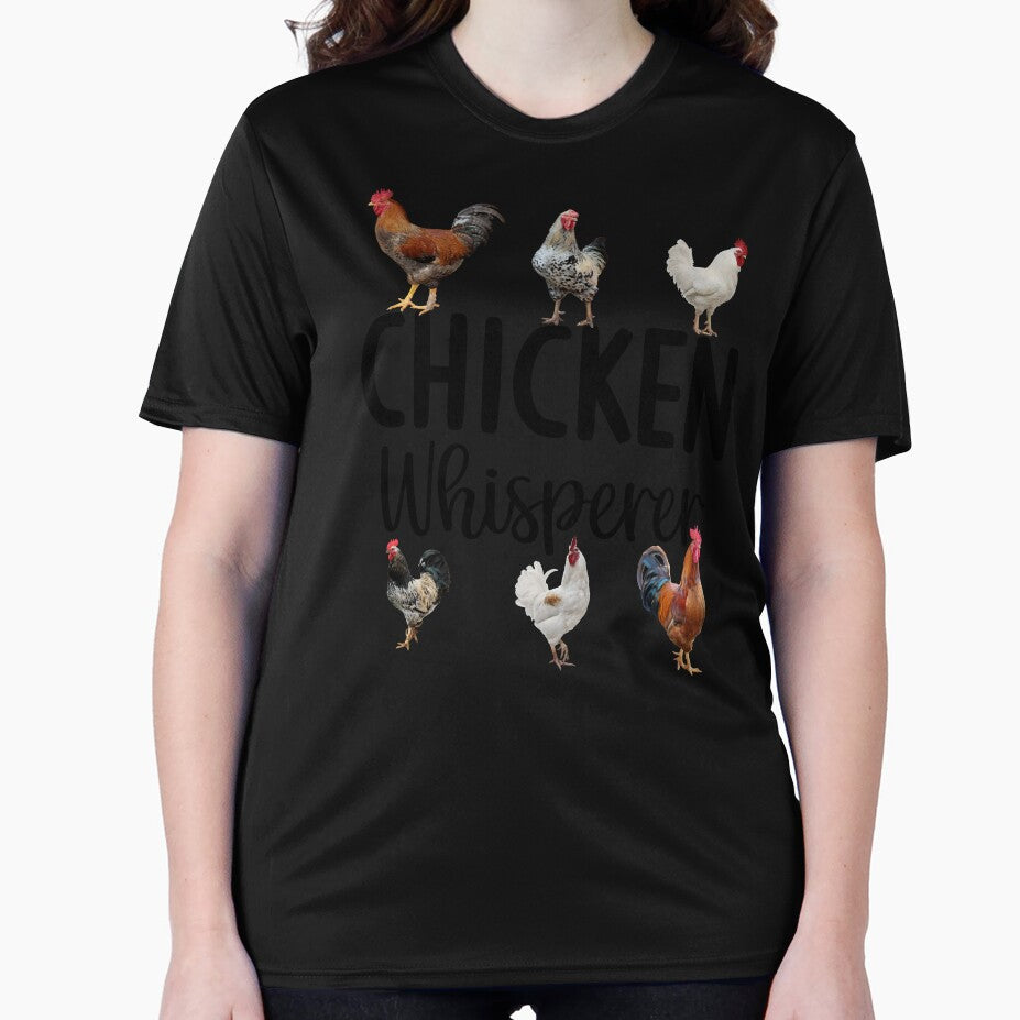 Funny Chicken T-shirt - Chicken Whisperer by SunsetGloww