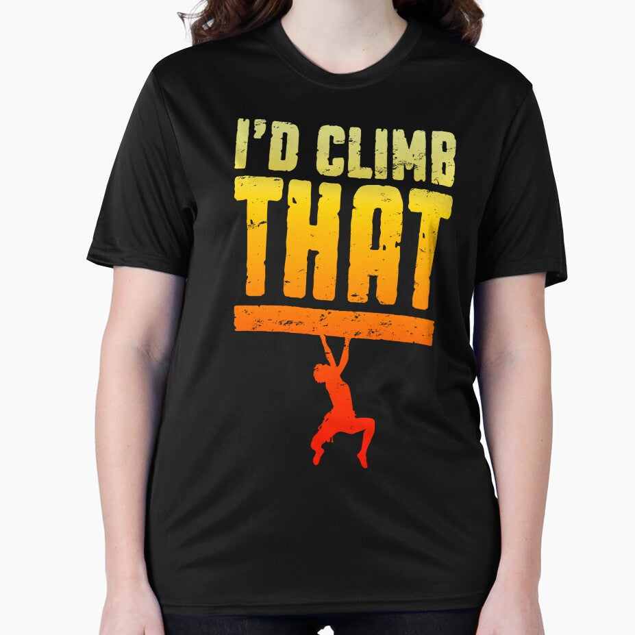 I'd Climb That Rock Climbing Bouldering Funny Climber Boy by GrandeDuc
