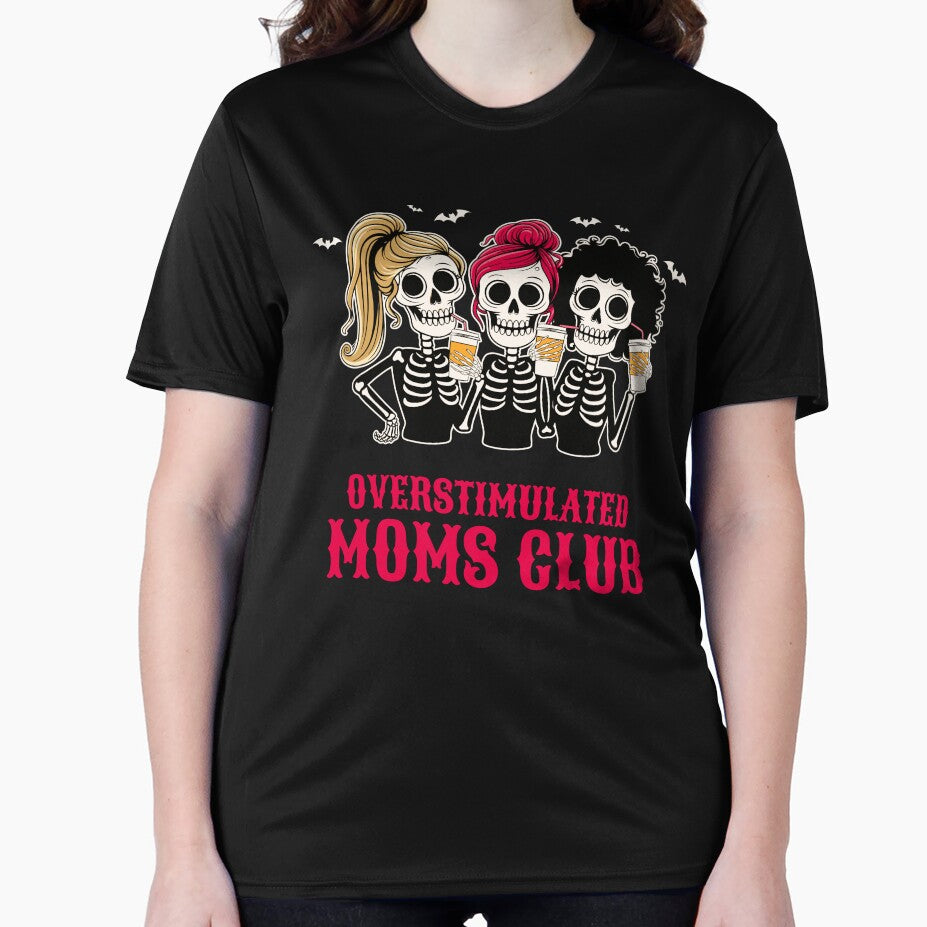 Funny Sarcasm Spooky Season Overstimulated Moms Club Tired Mom Coffee Lovers by Zayavca