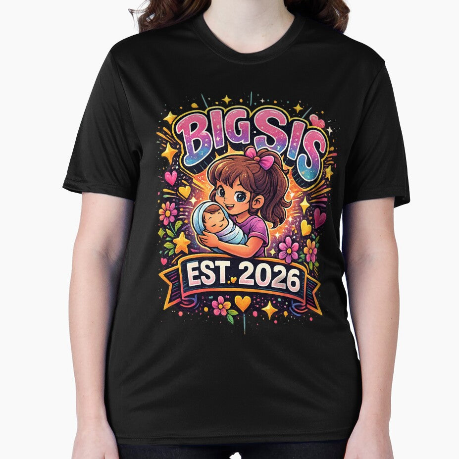 BIG SIS – EST. 2026. T-Shirt by NAJURE