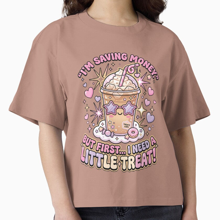 Little Treat Shirt Cute Iced Coffee Kawaii Tee Funny Treat Yourself Apparel by KAYJAY DESIGNS