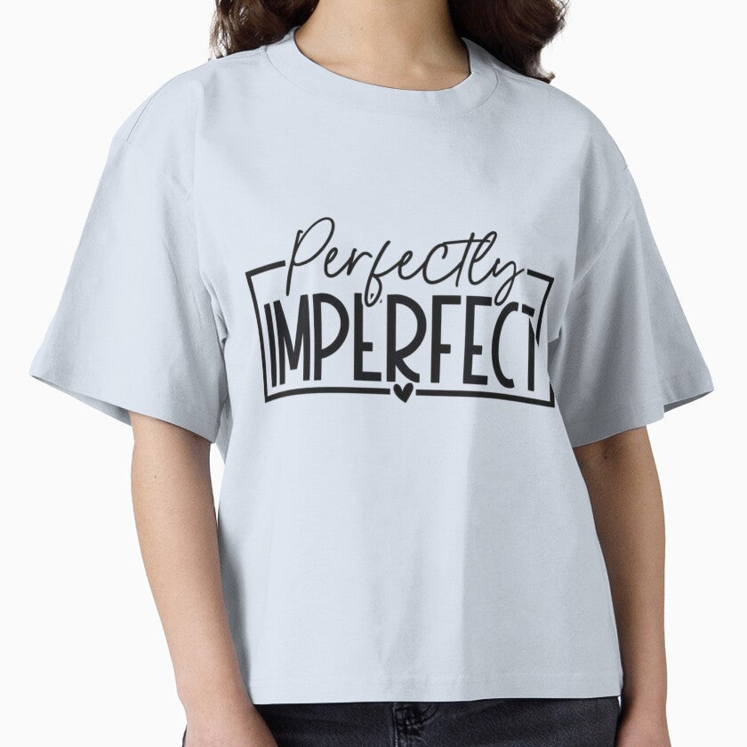 Perfectly Imperfect Quote Graphic, Trending Motivational Typography Self Love Design by NxtGrove