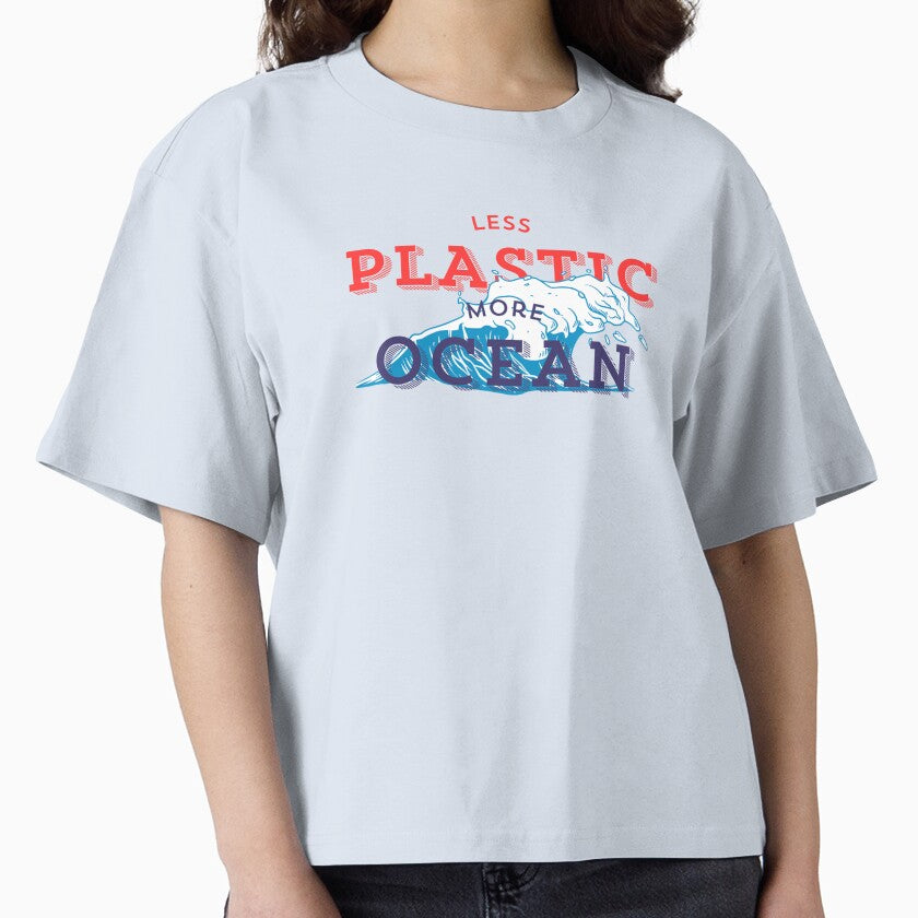 Less Plastic, More Ocean — Sustainability T-shirt by Mashhu