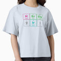 Nerdy Girl Periodic Table Outline Design – Geeky Science Gift by Rodney's Marketplace