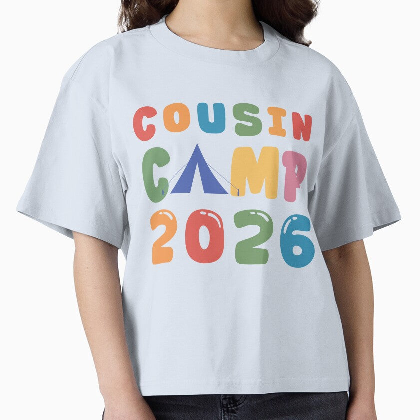Cousin Camp 2026 Typography – Family Reunion  t-Shirt Design by PixelWaveBD