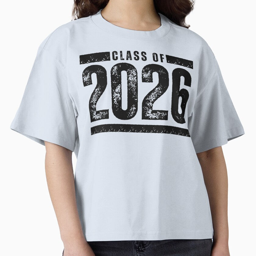 Class of 2026 – Bold Graduation Design with Distressed Vintage Style for Seniors and Grads Black Bars & Font by GFamilyC