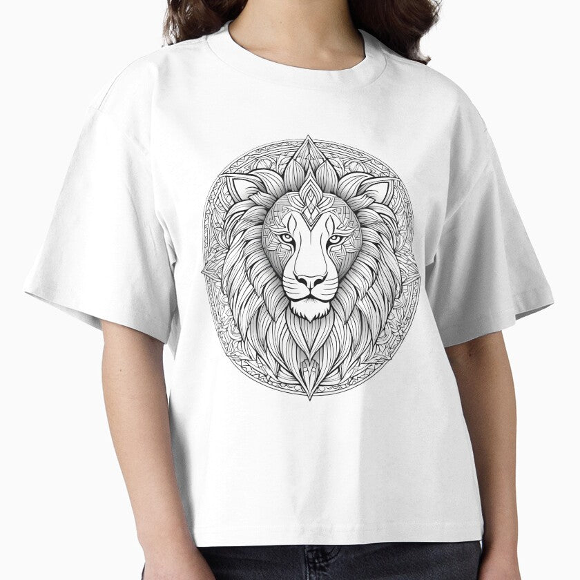 Ornamental Lion Line Art - 2 by RELAX STATION