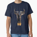 W is for Wildebeest,Wildebeest Artwork – Majestic African Ungulate Illustration and Savanna Wildlife Design by PrettylittlepastelUk