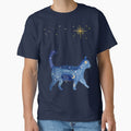 Dreamwalker Cat Under the Stars by Softglow-Studio